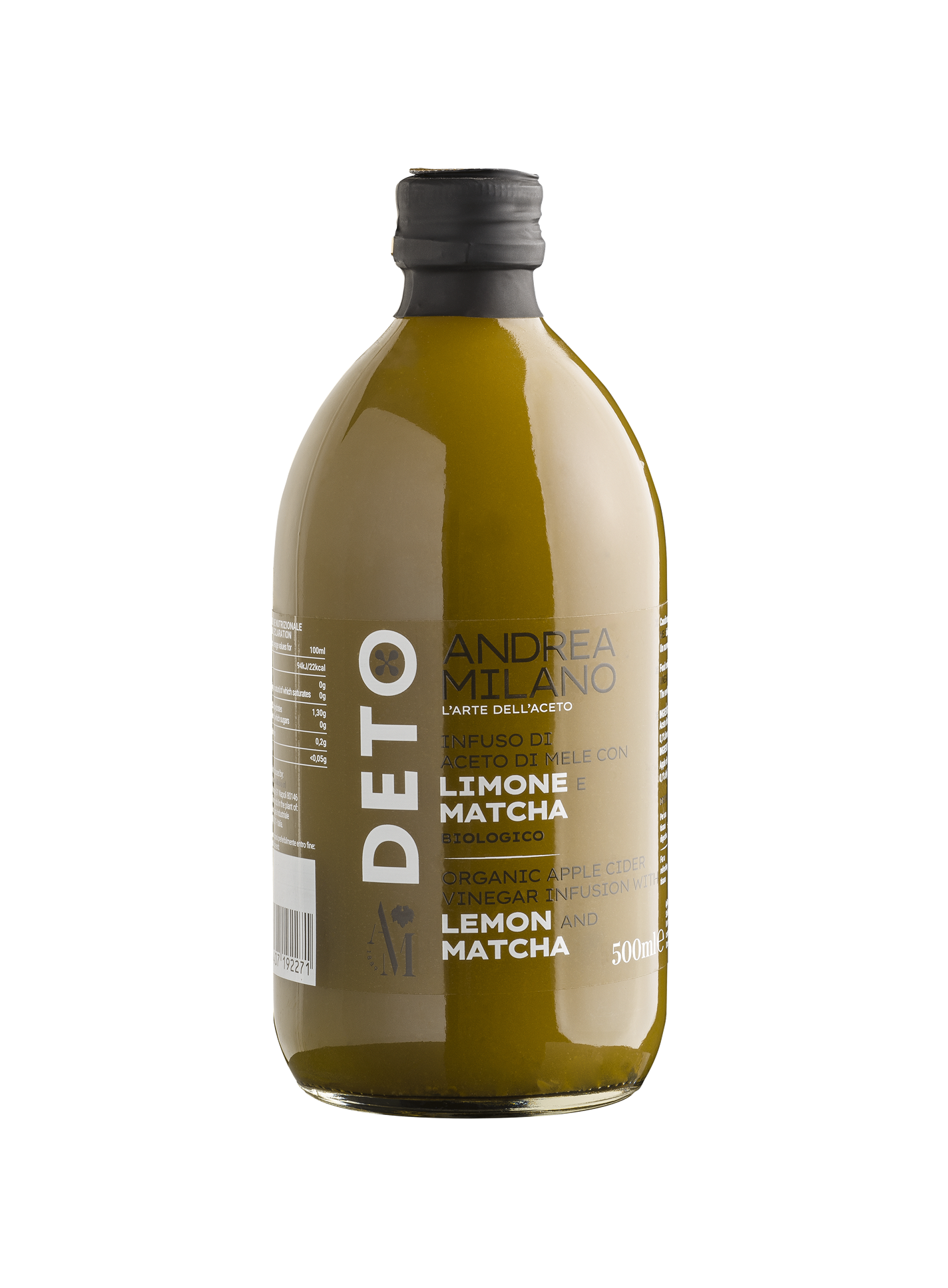 Infuso di Aceto di Mele Biologico con Limone e Matcha - Deto Andrea Milano