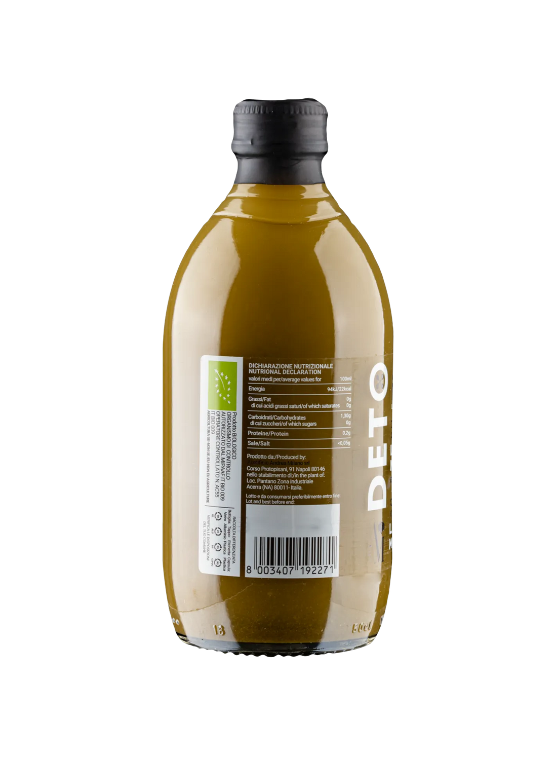 Infuso di Aceto di Mele Biologico con Limone e Matcha - Deto Andrea Milano