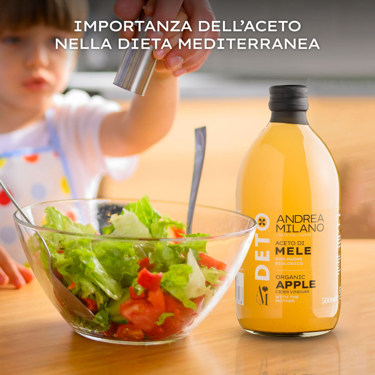 ORGANIC APPLE CIDER VINEGAR - DETO ANDREA MILANO