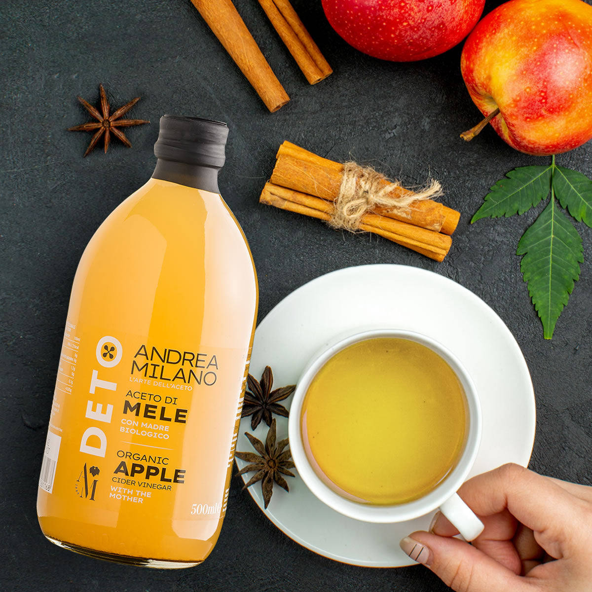 ORGANIC APPLE CIDER VINEGAR - DETO ANDREA MILANO