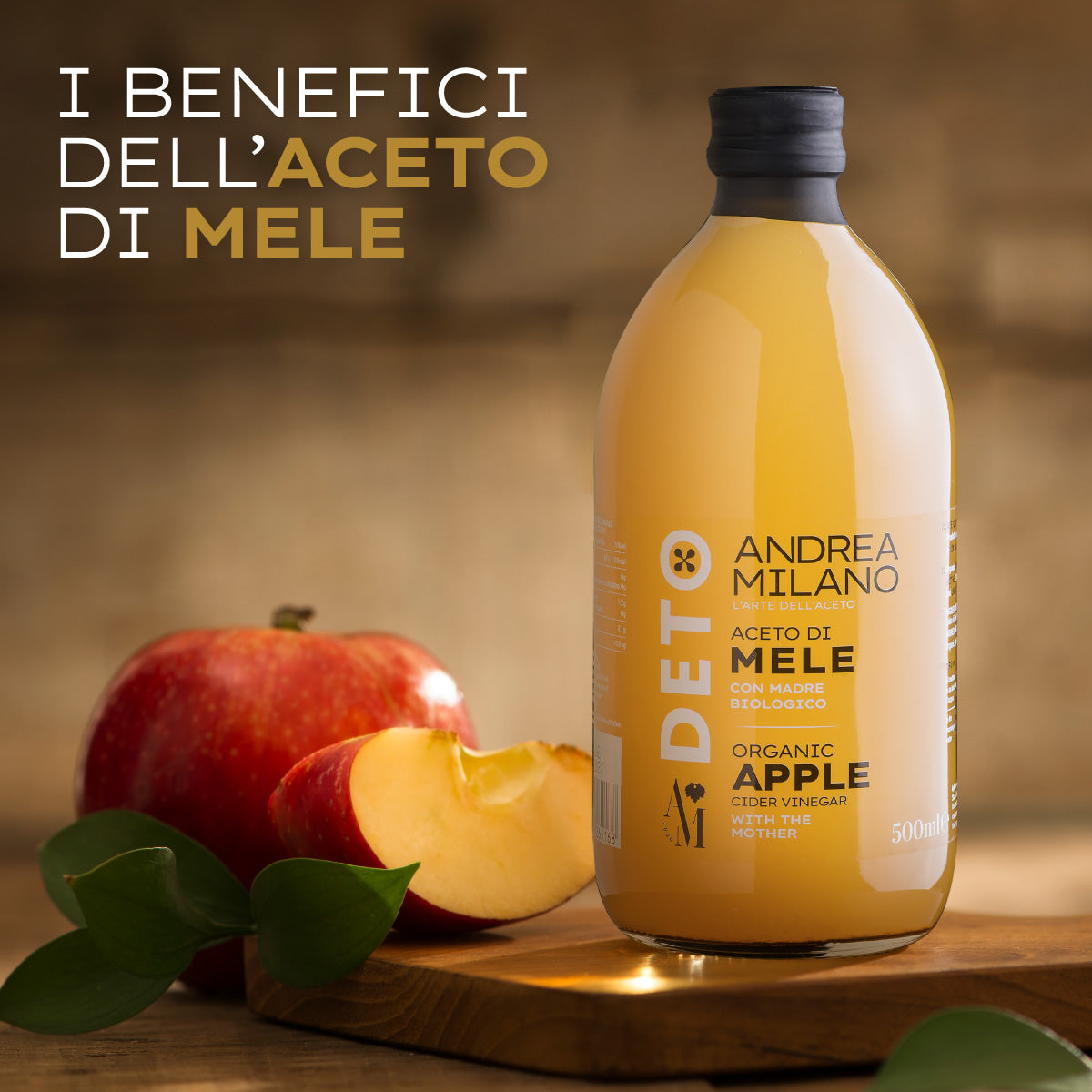 ORGANIC APPLE CIDER VINEGAR - DETO ANDREA MILANO