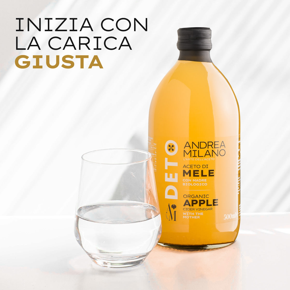 ORGANIC APPLE CIDER VINEGAR - DETO ANDREA MILANO