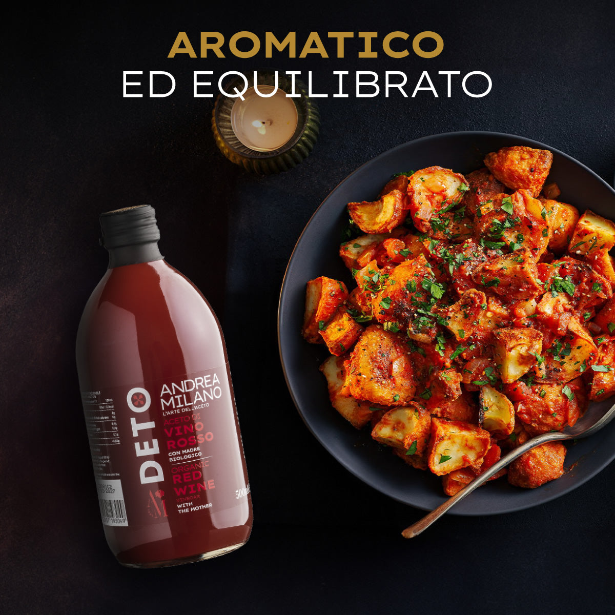 ORGANIC RED WINE VINEGAR - DETO ANDREA MILANO