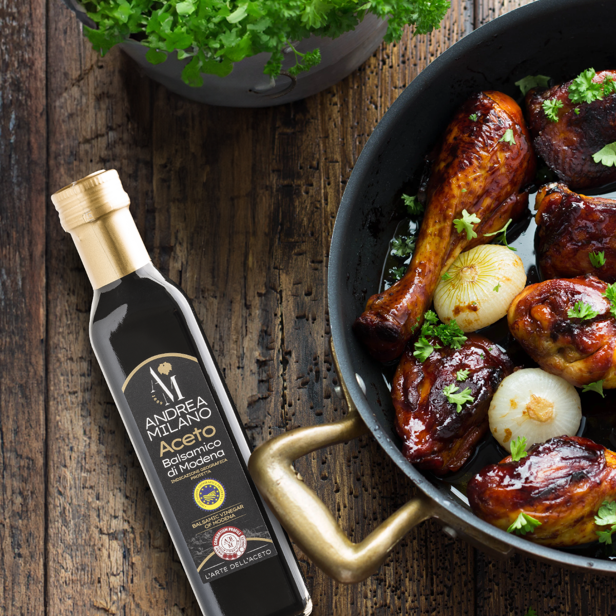 Aceto Balsamico Di Modena Igp Foglia Oro 3 Sigilli