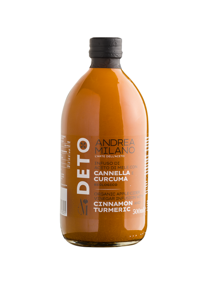 ORGANIC APPLE CIDER VINEGAR INFUSION WITH CINNAMON AND TURMERIC - DETO ANDREA MILANO