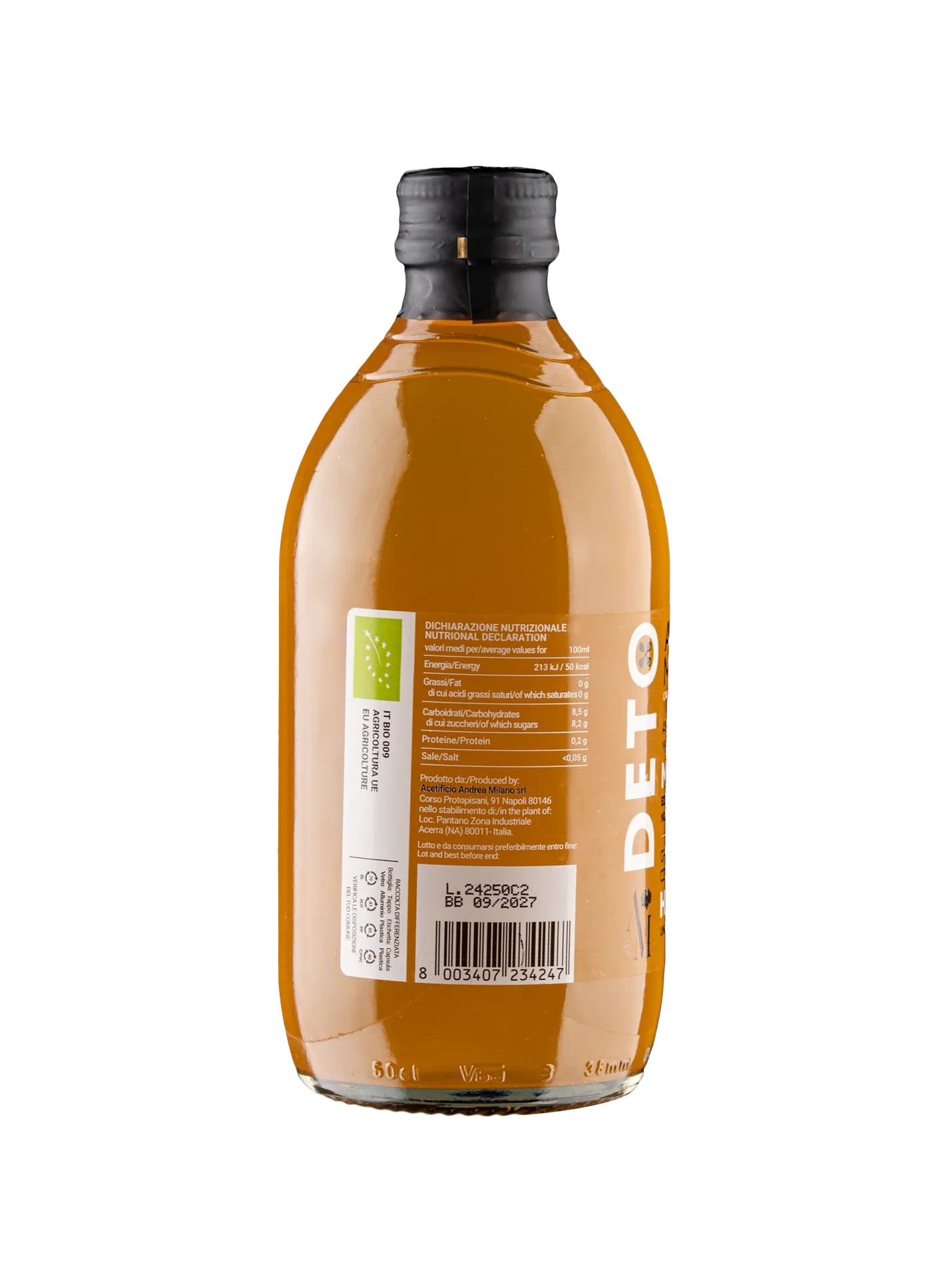 Infuso Di Aceto Di Mele Biologico Con Miele - Deto Andrea Milano