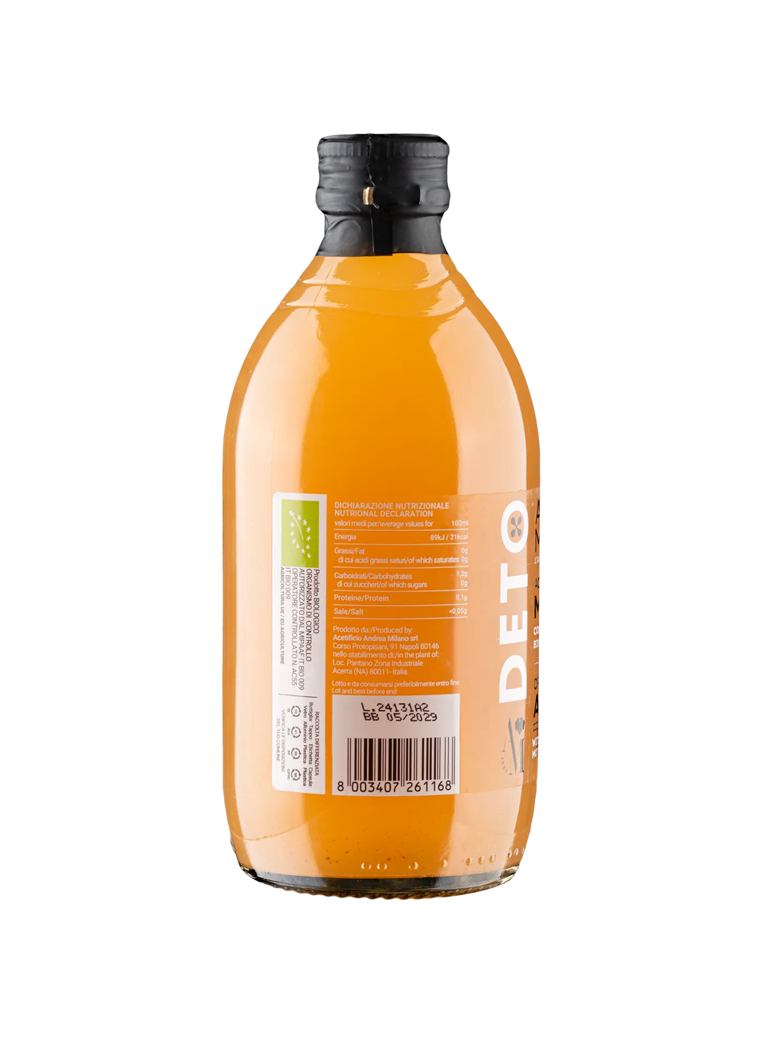 Aceto di Mele Biologico - Deto Andrea Milano