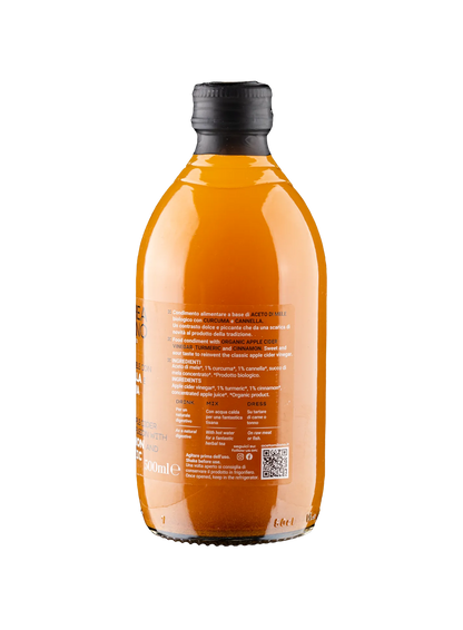 ORGANIC APPLE CIDER VINEGAR INFUSION WITH CINNAMON AND TURMERIC - DETO ANDREA MILANO