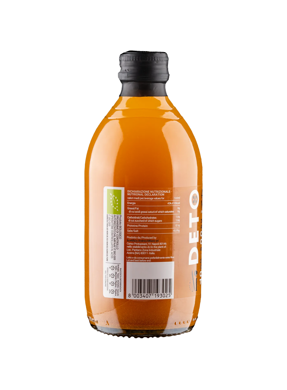 Infuso di Aceto di Mele Biologico con Cannella e Curcuma - Deto Andrea Milano