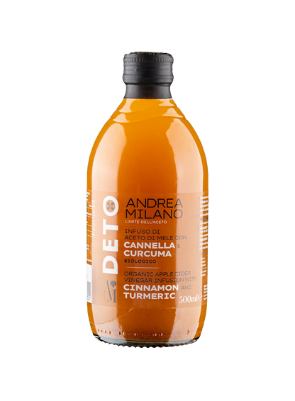 ORGANIC APPLE CIDER VINEGAR INFUSION WITH CINNAMON AND TURMERIC - DETO ANDREA MILANO