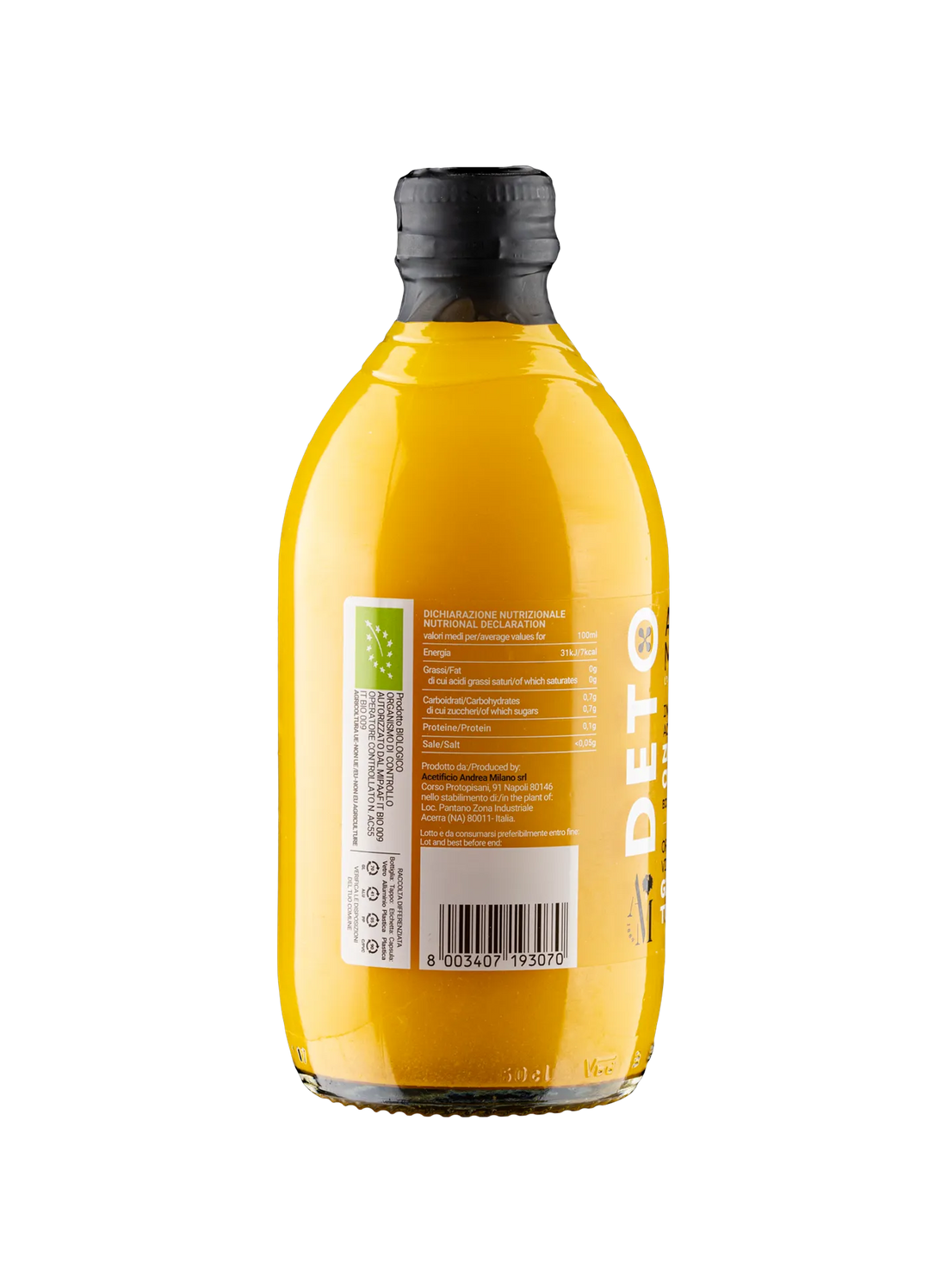 Infuso di Aceto di Mele Biologico con Zenzero, Curcuma e Peperoncino - Deto Andrea Milano