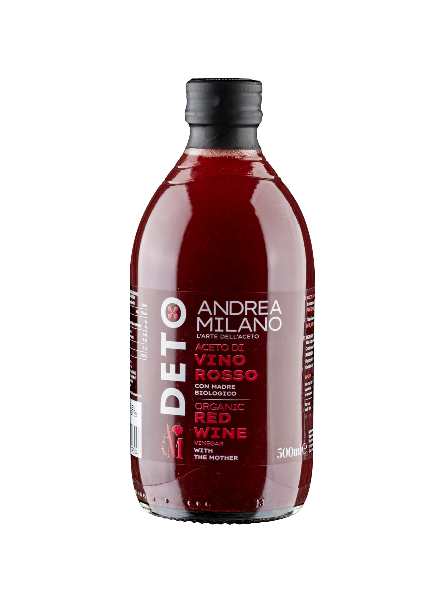 ORGANIC RED WINE VINEGAR - DETO ANDREA MILANO
