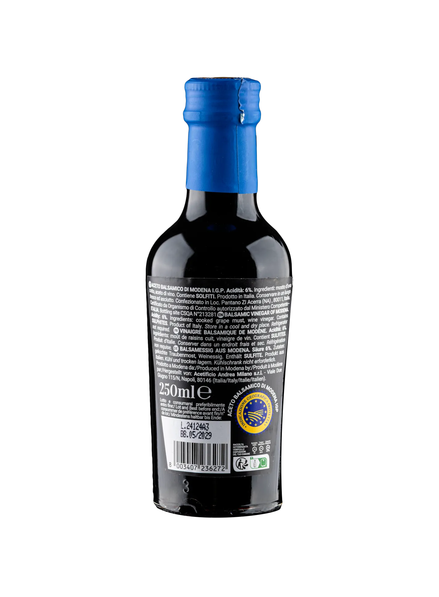 Balsamic Vinegar of Modena IGP Aged 3 years 4 seals