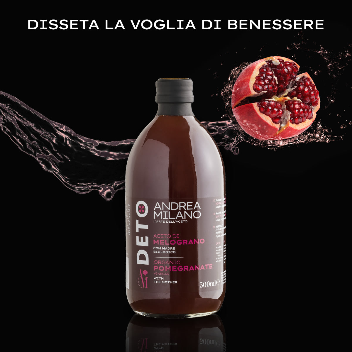 ORGANIC POMEGRANATE VINEGAR - DETO ANDREA MILANO